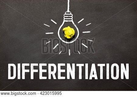 Unique Selling Proposition Text On Blackboard, Business Concept Background