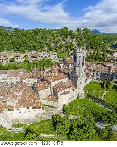 Church Of Sant Miquel De Rupit, A Spanish Municipality In The Osona Region Located To The Northeast 