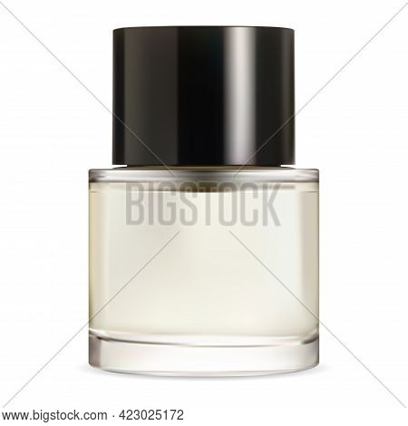 Nail Polish Bottle. Pefume Packaging, Fingernale Oil Container Template. Enamel Container Glossy Des