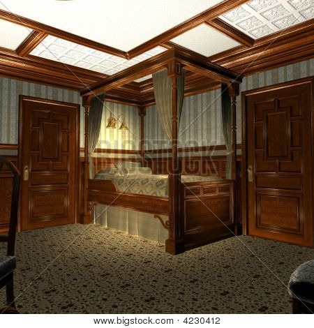 Cabina di lusso su una vecchia nave di lusso
