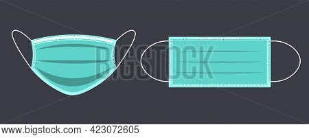 Surgial Protection Face Mask. Virus Protection Concept.