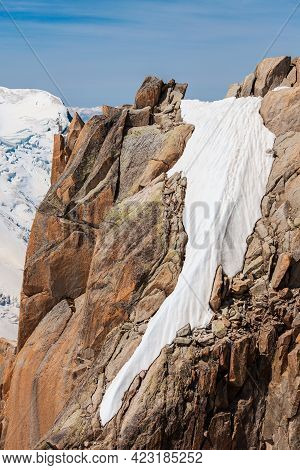 Aiguille Du Midi Is A 3842 M Mountain In The Mont Blanc Massif Within The French Alps Near The Chamo