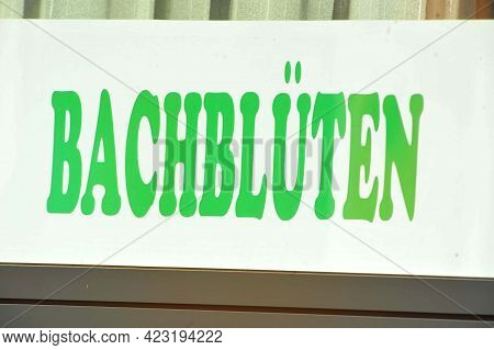 German Bach Flower (bachblüten) Sign