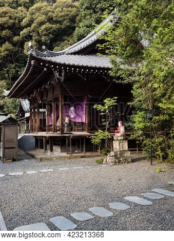 Matsuyama, Ehime Prefecture, Japan - April 10, 2018: On The Grounds Of Hantaji, Temple Number 50 Of 