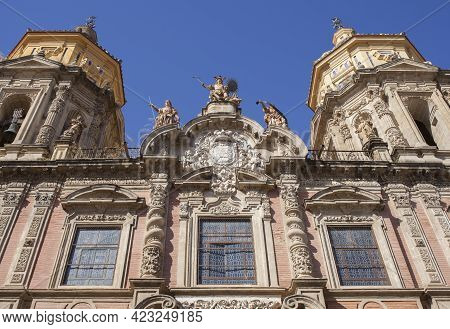 Church Of Saint Louis Of France, Example Of Baroque Architecture In The 18th Century. Macarena Neigh