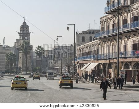 Ulica w Aleppo, Syria