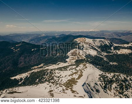 A View Of A Snow Covered Mountain A Travel