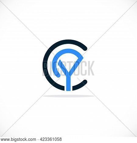 Yc Or Cy Logo. Company Logo. Monogram Design. Letters Y And C.