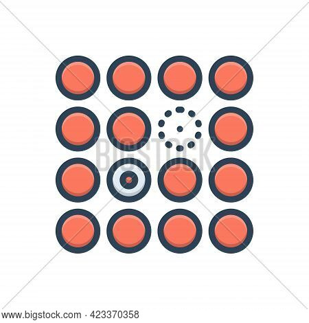 Color Illustration Icon For Differentiated Difficulties Difference Distinction Disjunction
