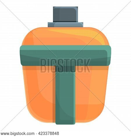 Flask For Expeditions Icon. Cartoon Of Flask For Expeditions Vector Icon For Web Design Isolated On 