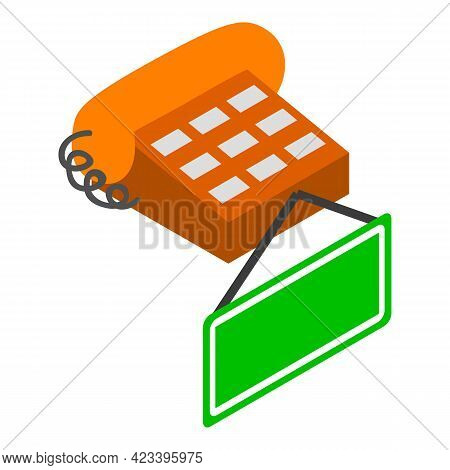 Help Desk Icon. Isometric Illustration Of Help Desk Vector Icon For Web