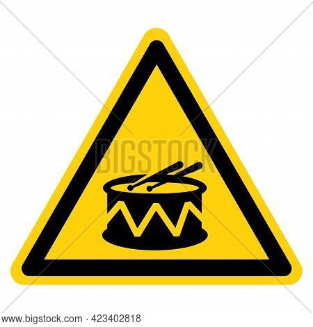 Drums Symbol Sign,vector Illustration, Isolate On White Background Label. Eps10