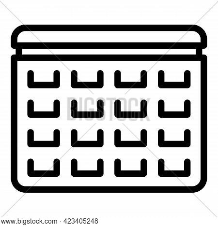Event Planner Operation Icon. Outline Event Planner Operation Vector Icon For Web Design Isolated On