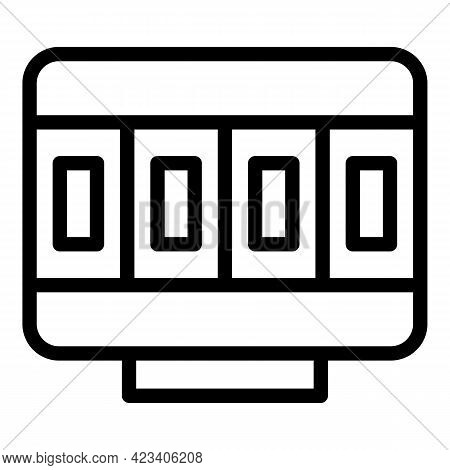 Taximeter Travel Icon. Outline Taximeter Travel Vector Icon For Web Design Isolated On White Backgro