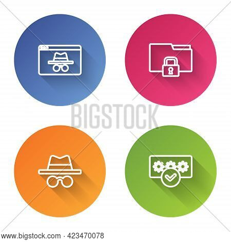 Set Line Browser Incognito Window, Folder And Lock, Incognito Mode And Password Protection. Color Ci
