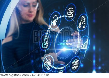 Risk Management And Assessment For Business Investment Concept. Business, Technology, Internet And N
