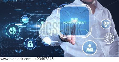 Risk Management And Assessment For Business Investment Concept. Business, Technology, Internet And N