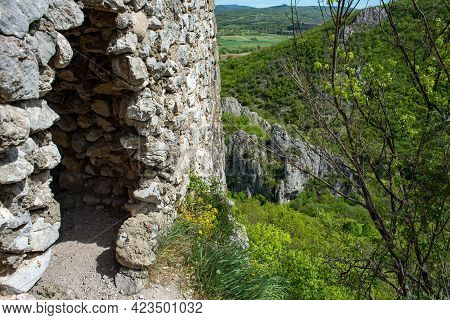Remains Of Soko Grad Sokolac (falcon City) Medieval Fortress Near The City Of Sokobanja In Eastern S