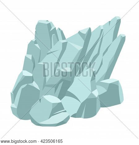 Sloping Rock, Decoration For Fish Tank, Granite Or Marble Stones, Natural Weathering, Underwater Mou