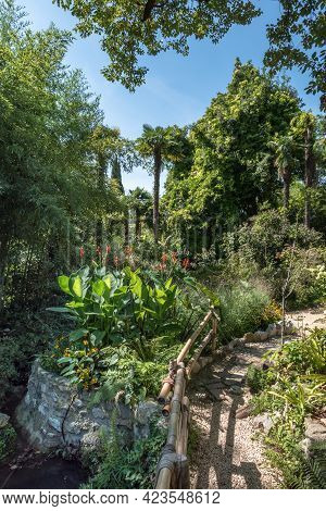 André Heller Botanical Garden. Gardone Riviera (bs), Italy - August 25, 2020