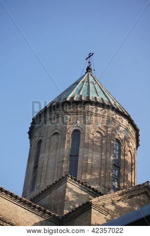 Churches And Domes Of Tbilisi, View To Historical Part Of The Capital Of Republic Of Georgia