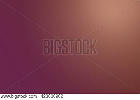 Abstract Gradient Color Background. Peach Nougat Beige Mix With Fired Brick Brown And Magenta Purple