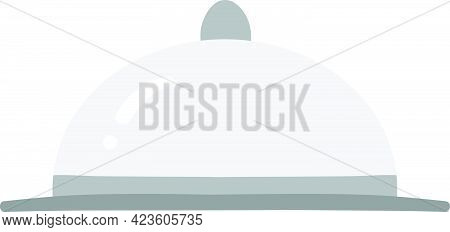 Cloche Vector Isolated On White Background. Children Book Illustration Graphics. Food And Cooking Ve