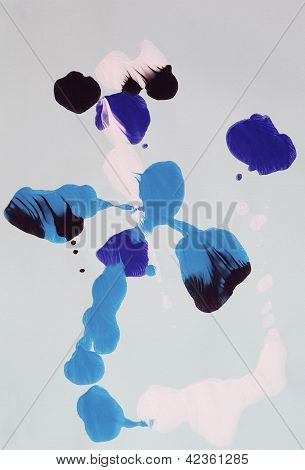 tavolozza dei colori sotto forma di una figura danza