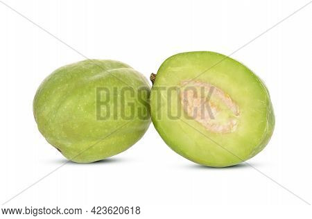 A Chebulic Myrobalans  Isolated On White Background