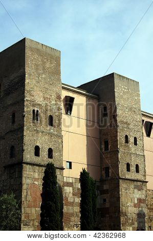 Barcelona: Medieval Palau Reial (royal Palace In Catalan) At Placa Del Rei (kings Square), In The He