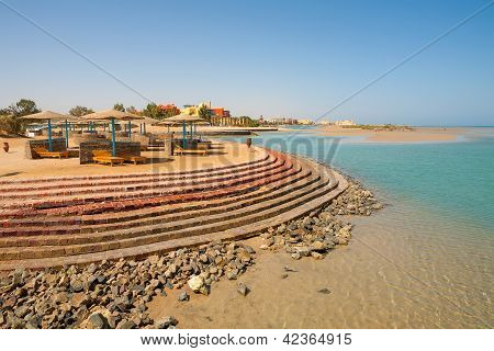 El Gouna strand. Egypte