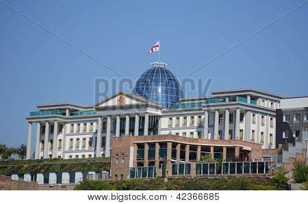 The Official Residence Of Georgian President Mikheil Saakashvili In Tbilisi, Republic Of Georgia