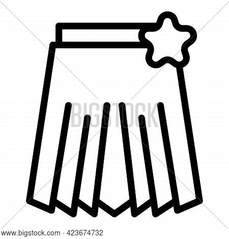 Perfectionism Skirt Icon. Outline Perfectionism Skirt Vector Icon For Web Design Isolated On White B