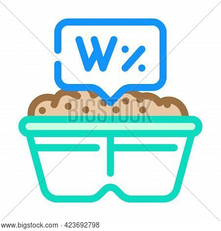 Moisture Content Peat Color Icon Vector. Moisture Content Peat Sign. Isolated Symbol Illustration
