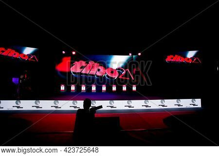 Minsk. Belarus: 03.06.2021 - Logo Of The Tibo Exhibition In Minsk, Belarus. 27th International Speci