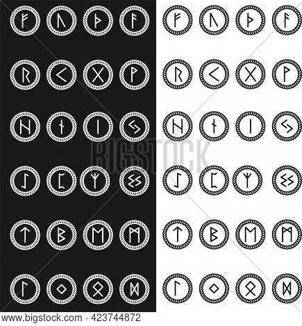 Runic Pictograph Set Related Runic Vector & Photo (Free Trial) | Bigstock