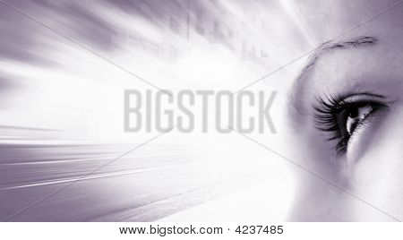 여자의 눈-화이트에 Forward.Isolated를 찾고입니다.