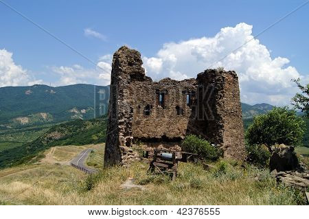 Exterior Of Ruins Of Jvari, Which Is A Georgian Orthodox Monastery Of The 6Th Century Near Mtskheta