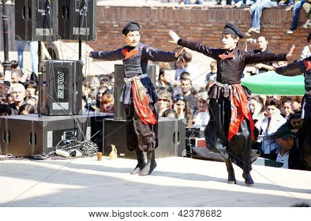 Tbilisi, Georgia - October 9: Participants Of Georgian Folk Autumn Festival - Tbilisoba, In Adjarian