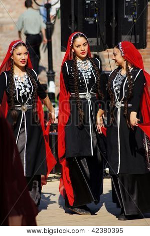 Tbilisi, Georgia - October 9: Participants Of Georgian Folk Autumn Festival - Tbilisoba, In Adjarian