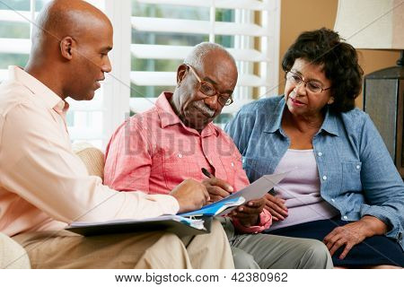 수석 부부 집에서 말하는 금융 자문