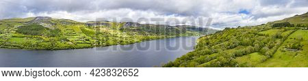 Aerial View Of Glencar Lough In Ireland