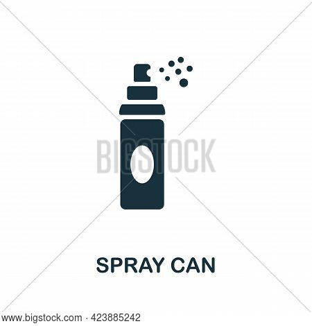 Spray Can Icon. Monochrome Simple Element From Packaging Collection. Creative Spray Can Icon For Web