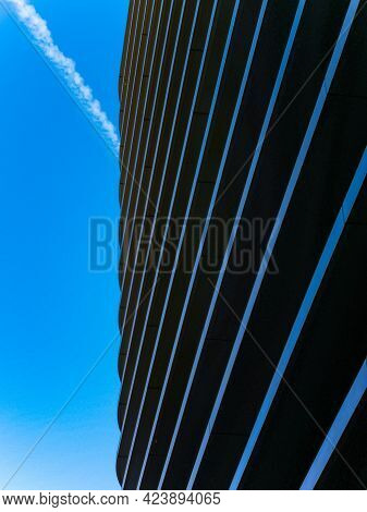 Wroclaw, Poland - July 31 2020: Facade Of Backside Of Renoma Shopping Mall