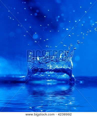 Spalsh sladkovodních modrá