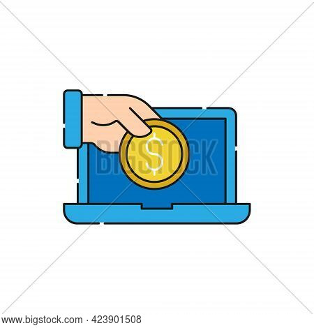 Mobile Payment icon. Digital Mobile Payment icon. Mobile Payment icon Vector. Mobile Payment vector. Mobile Payment Security and Safety icon vector design concept for Online Shopping, Finance, and Mobile Banking website, symbol, sign, App UI