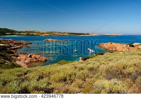 View Of Cala Calboni Beach, Near Punta Canneddi