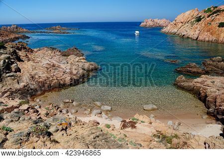 View Of Cala Falza Beach, Near Punta Canneddi