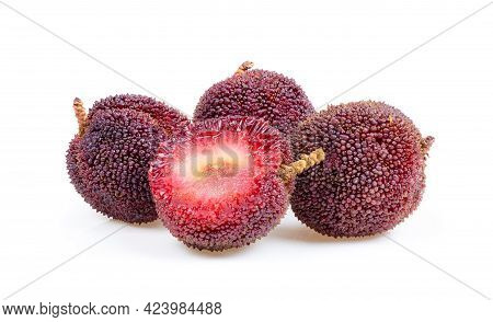 Fresh Waxberry Isolated On Over White Background