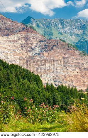 Erzberg iron mine in Styria in Austria